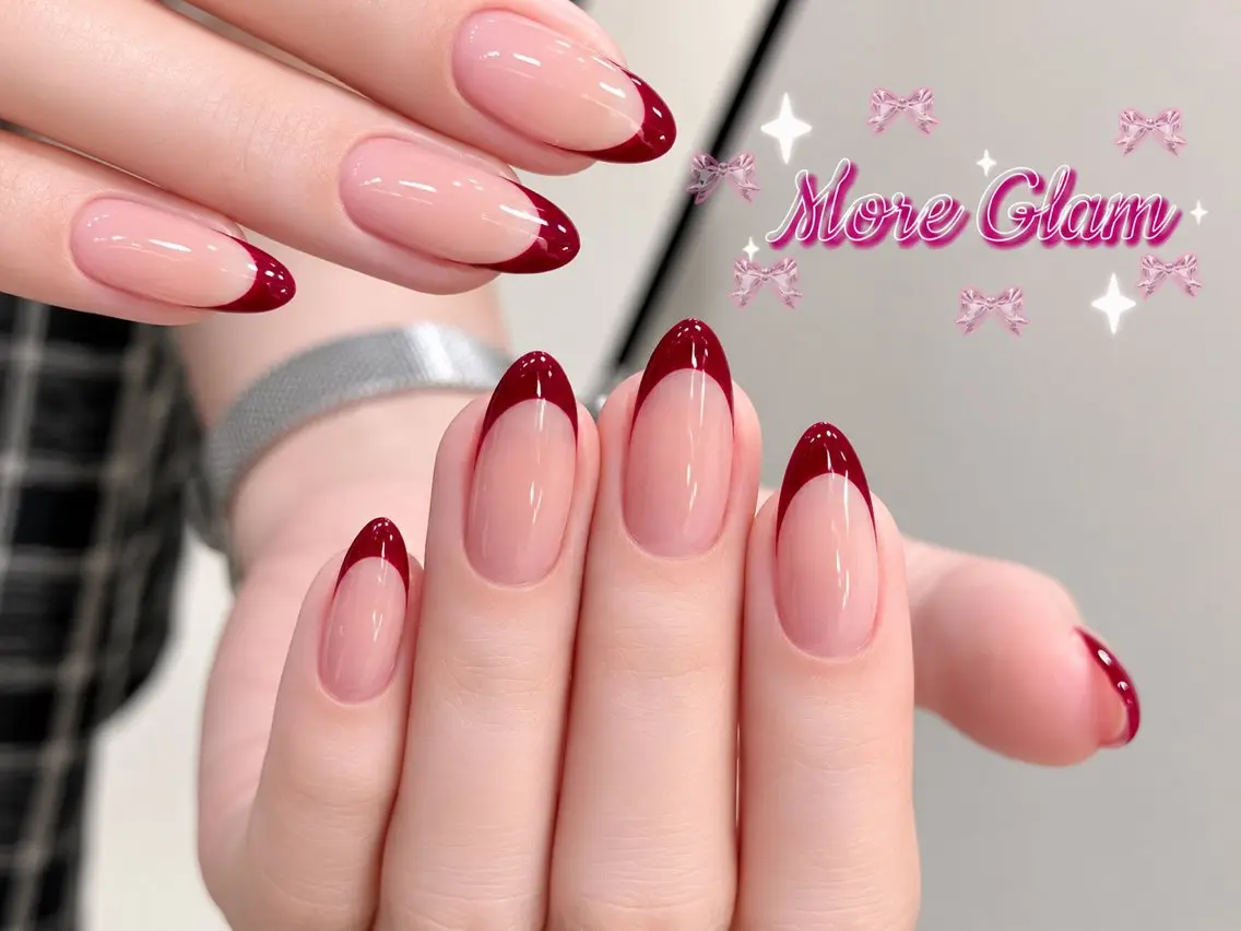 ネイル アートネイル オーロラネイル クリアネイル 長さ出し フレンチネイル ハンドネイル ハンドケア More Glam八王子店のネイルデザイン