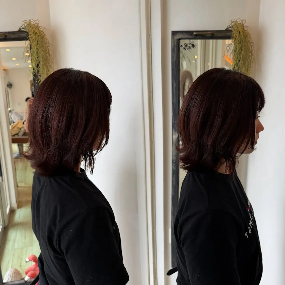 ミディアム ボブ くびれヘア 金丸 琳のヘアスタイル