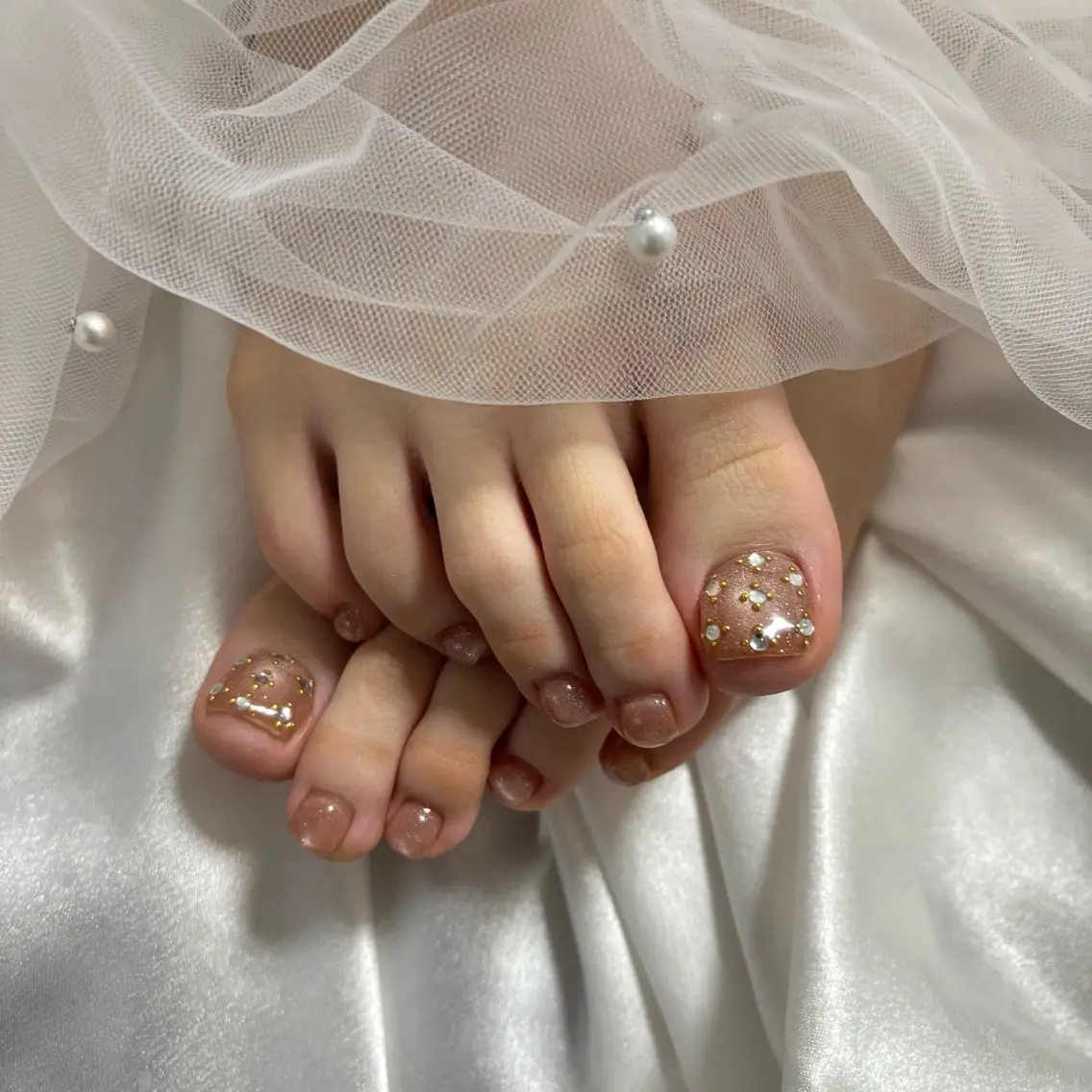 ネイル フットネイル Yuna 𝝑𝝔*.+ﾟのネイルデザイン