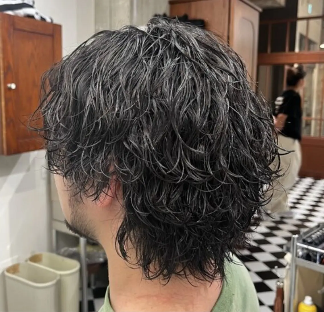 セミロング 縮毛矯正 吉祥寺メンズカット itouのヘアスタイル