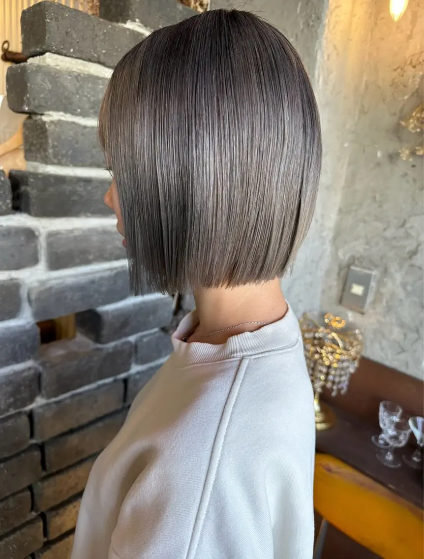 ショート ヘアカラー トリートメント 玉木 育実のヘアスタイル
