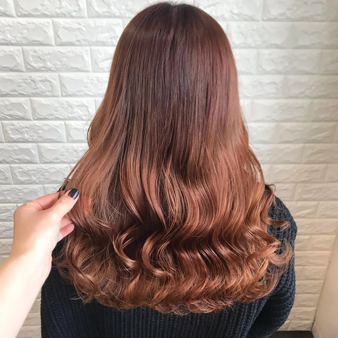 ロング 烏丸韓国ヘア🇰🇷 ayaka🎀のヘアスタイル