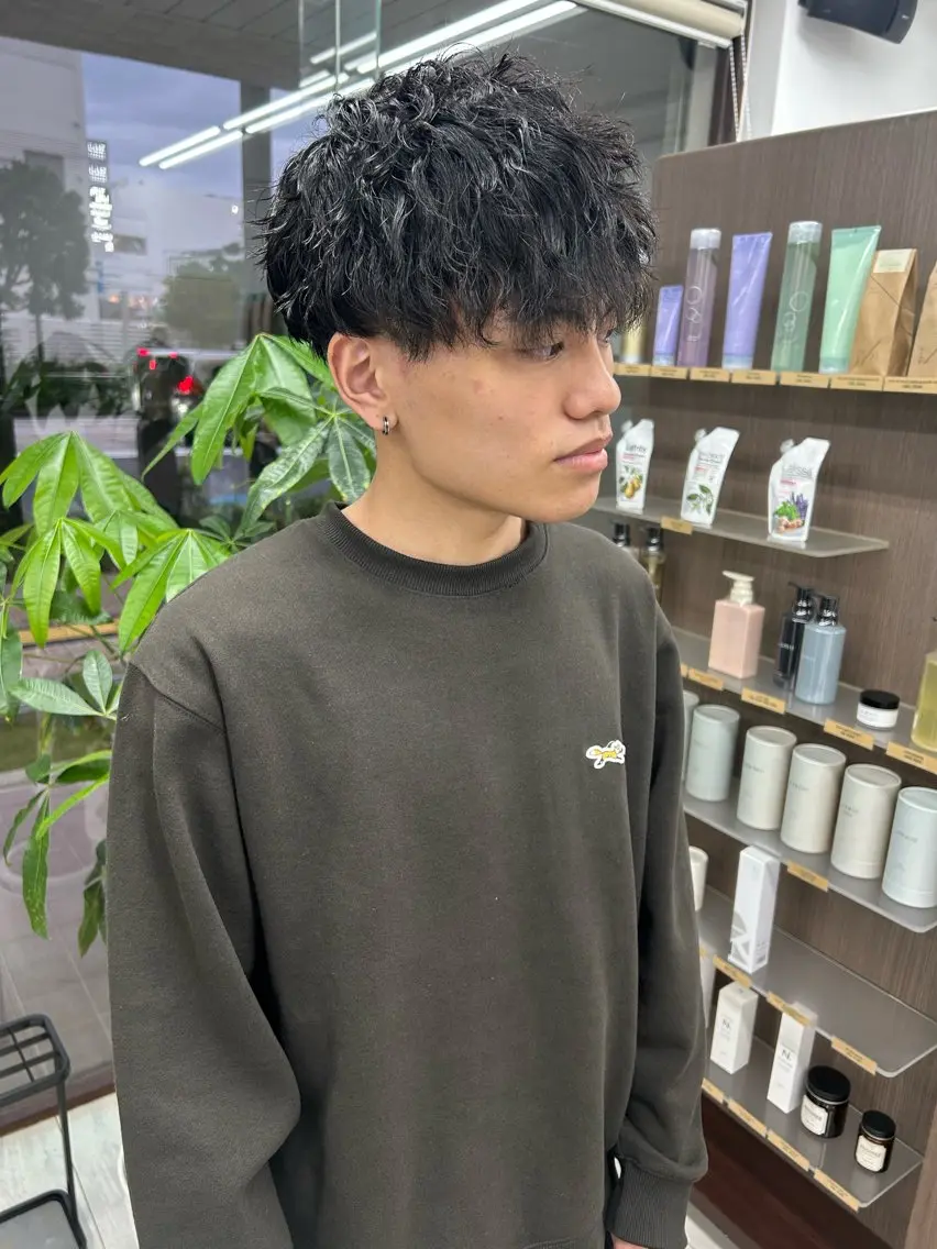 ショート パーマ メンズ カット パーマ メンズパーマの達人 / タカシマダイスケのヘアスタイル