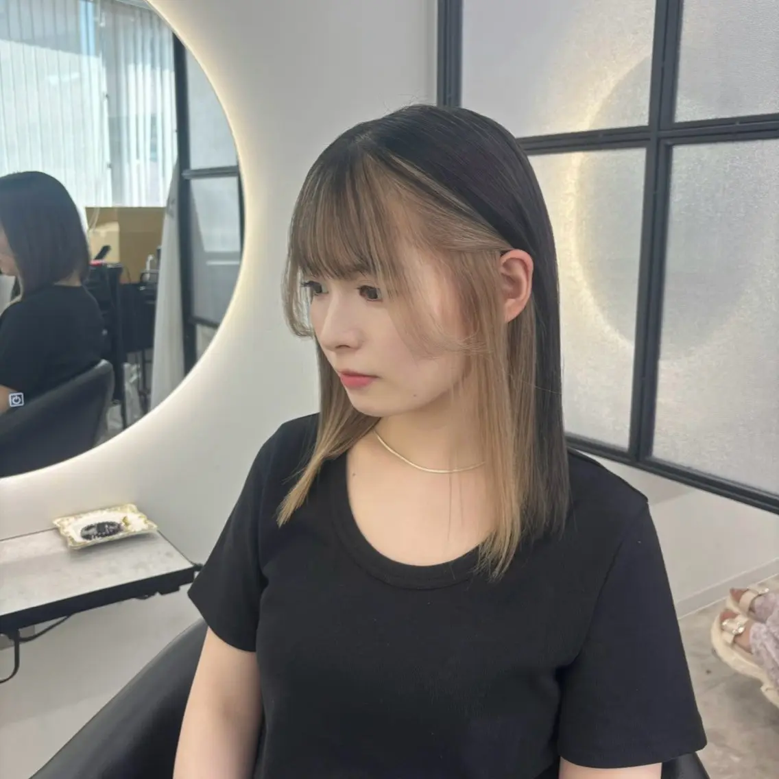 セミロング カラー ヘアカラー Ren. 🦋デザインカラーのヘアスタイル