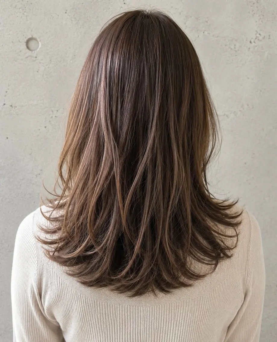 セミロング 菅野谷 琉那のヘアスタイル