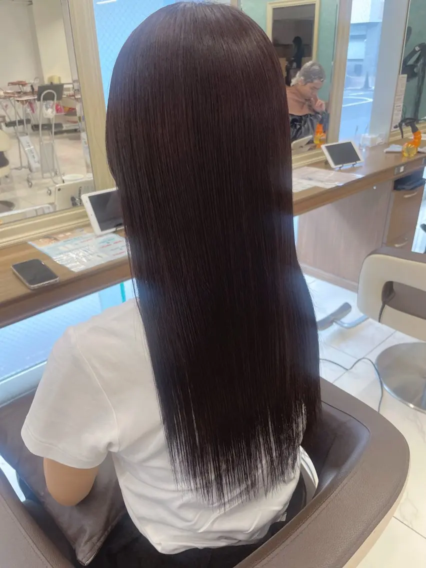 ロング カラー ヘアカラー 店長福島成美/髪質 改善縮毛矯正/カラーのヘアスタイル