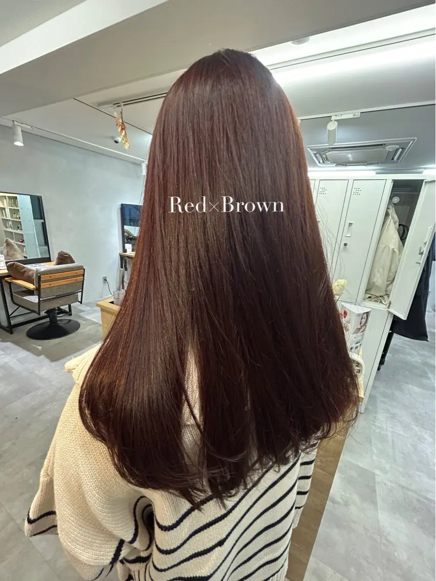 ロング カラー カット ヘアカラー トリートメント 暖色･似合わせカラー (廣石沙英🎀)のヘアスタイル