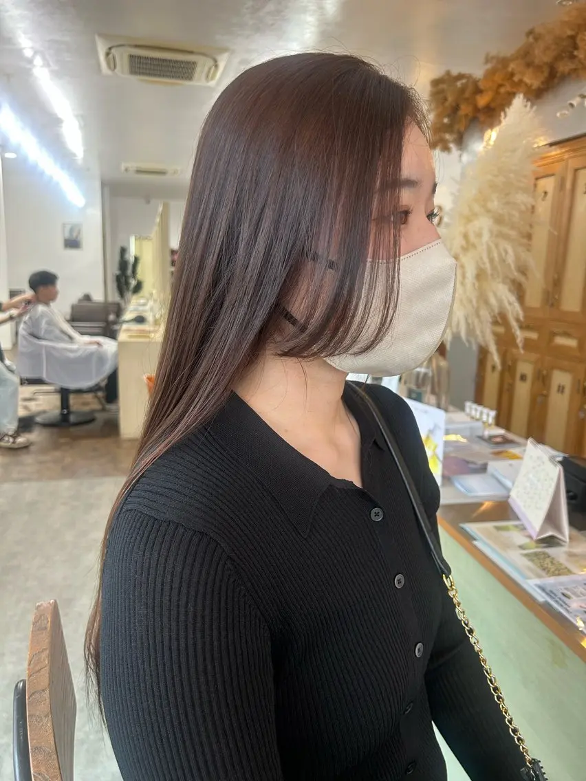 ロング ヘアカラー トリートメント YUIMARL SUZUKAのヘアスタイル
