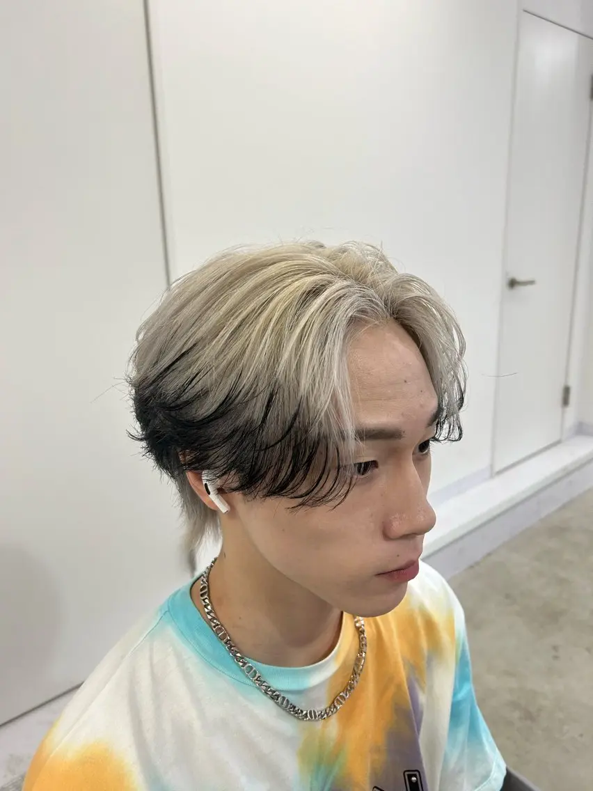 ショート カラー ヘアアレンジ メンズ ヘアカラー HRK1st RYOKIのヘアスタイル