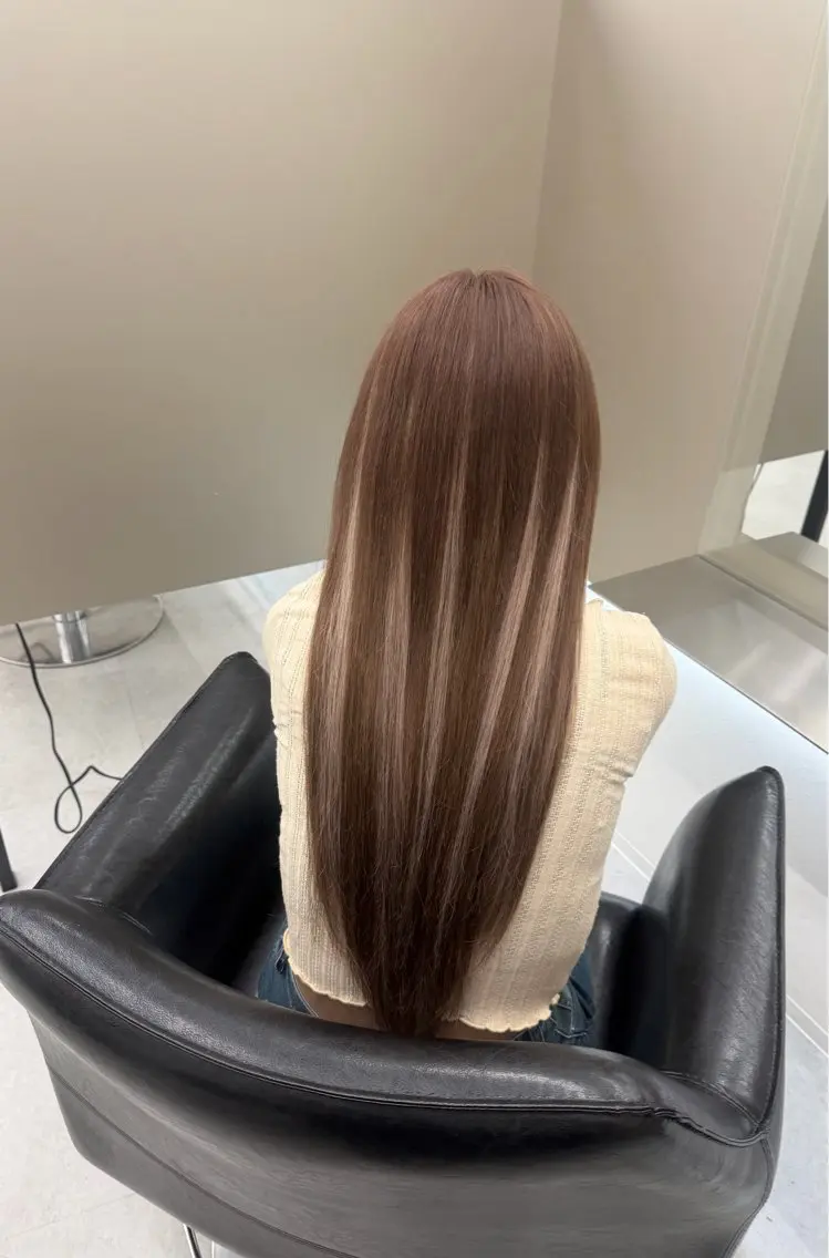 カラー ダブルカラー ハイライトカラー ヘアカラー 中原 真美のヘアスタイル