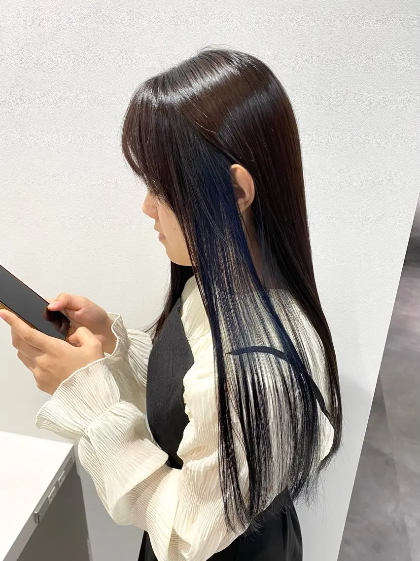ロング カラー ブリーチ カット ヘアカラー トリートメント 絹髪質感TR💫 レイヤーカット/熊澤のヘアスタイル