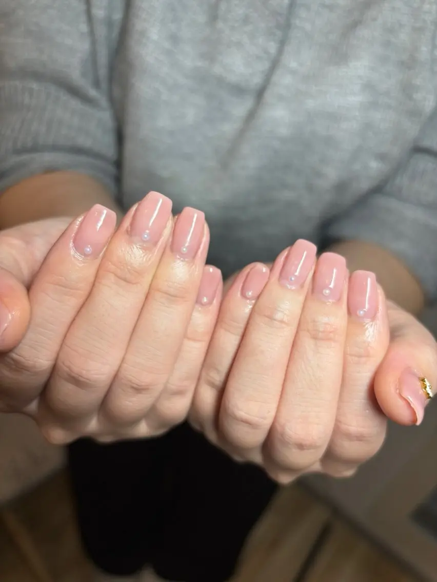 ネイル ストーンネイル ハンドネイル ◯mebore nail◯のネイルデザイン
