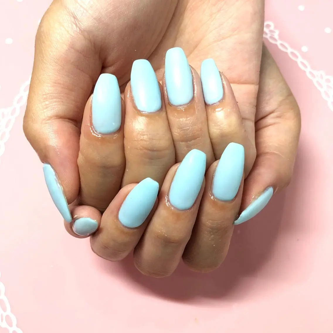 ミディアム ネイル マットネイル ハンドネイル 《LB》ラブリエ Nail&eyeのマツエク・マツパデザイン