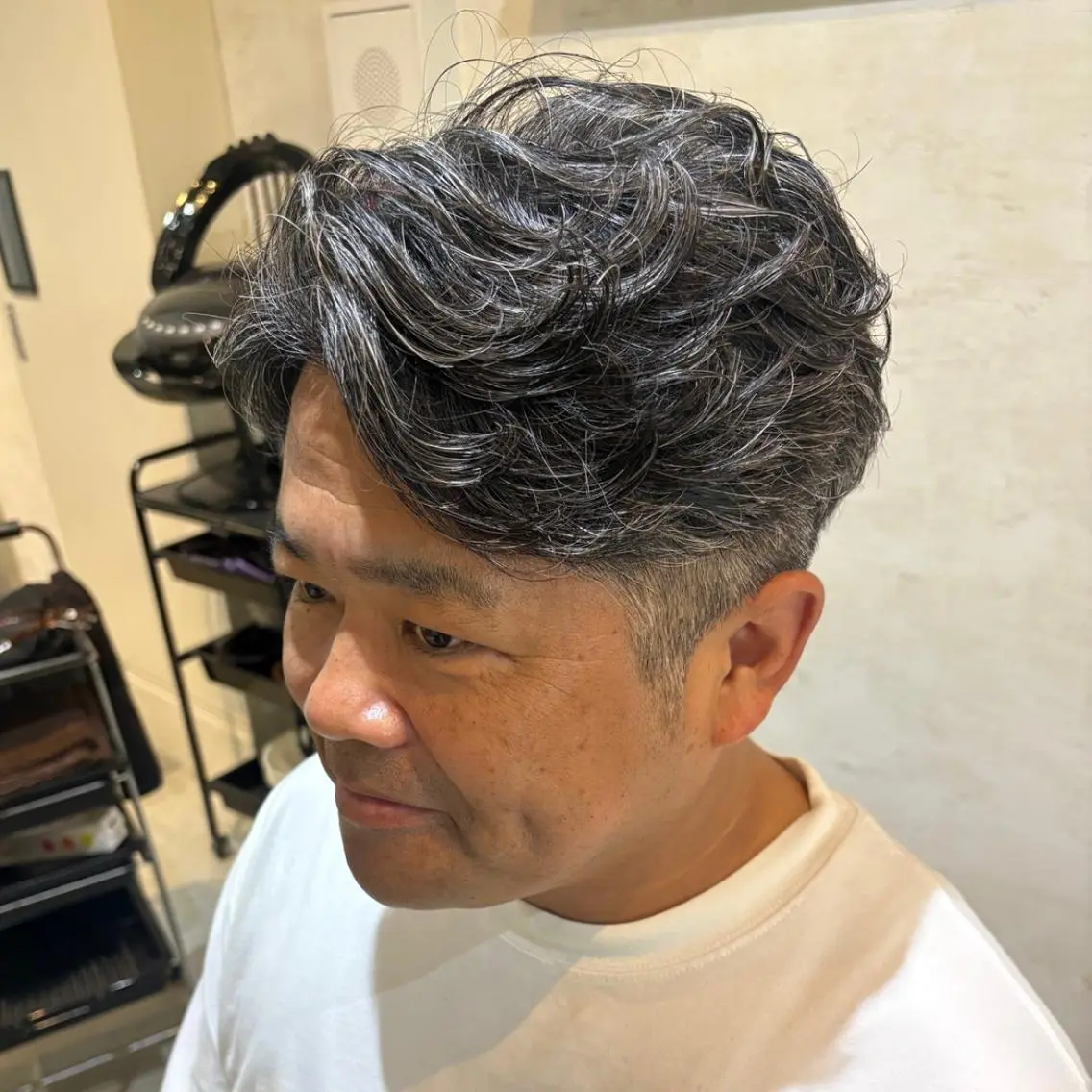 ショート カット パーマ ONE.STOP. LABO/メンズのヘアスタイル