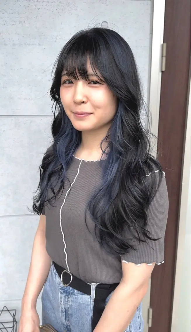 ロング 番口 真七斗のヘアスタイル