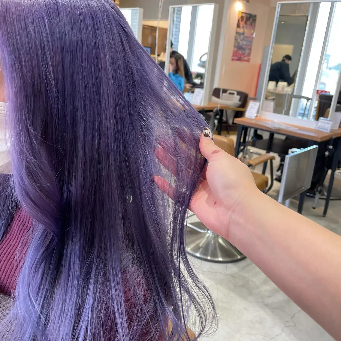 ロング カラー ブリーチ ケアブリーチ ヘアカラー 大阪韓国ヘア 🦋RINKAのヘアスタイル