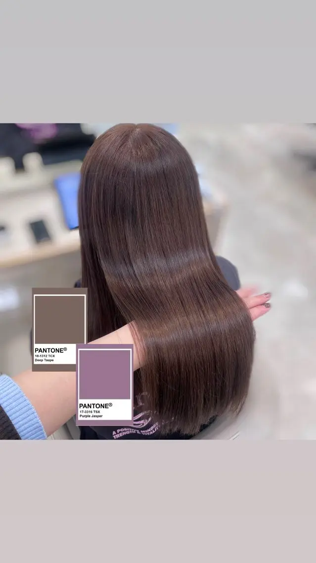ロング カラー ヘアカラー トリートメント ラベンダー🍇べー ジュ/透明感/AOのヘアスタイル