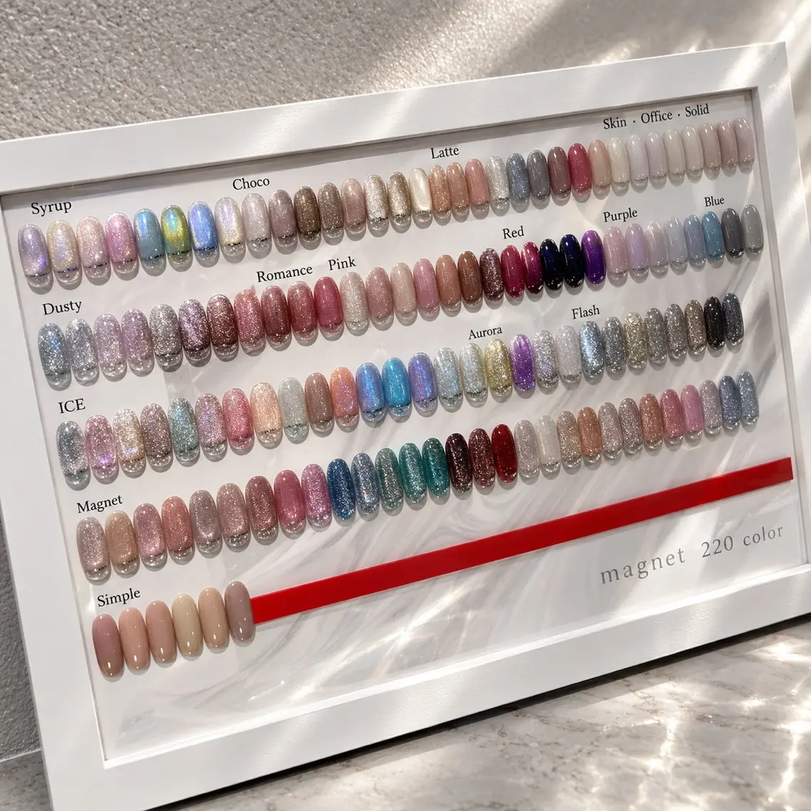 ネイル フラッシュネイル ラメ(グリッター) マグネットネイル ハンドネイル Mnailsalon フィルイン対応サロンのネイルデザイン