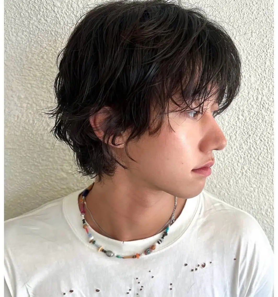 パーマ メンズ メンズパーマ カット パーマ ウルフパーマ モデル募集/廣田歩のヘアスタイル
