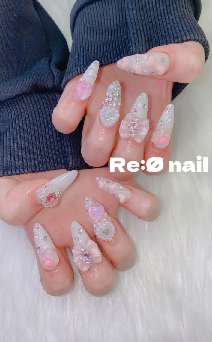 ネイル ハンドネイル Re:Ø nail 🩵TSUJIのネイルデザイン