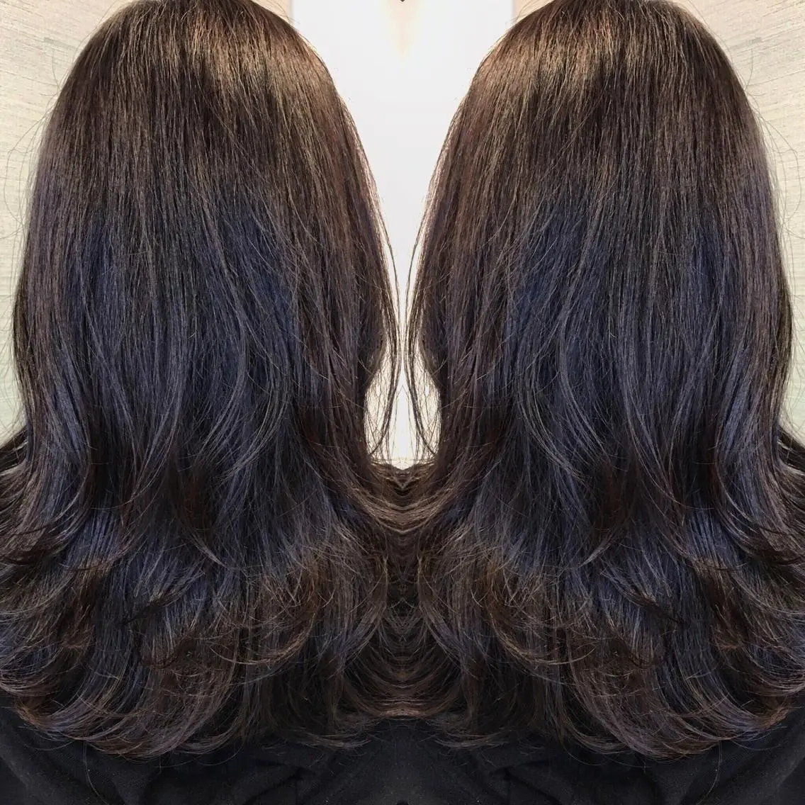 セミロング box mico. mutsumiのヘアスタイル