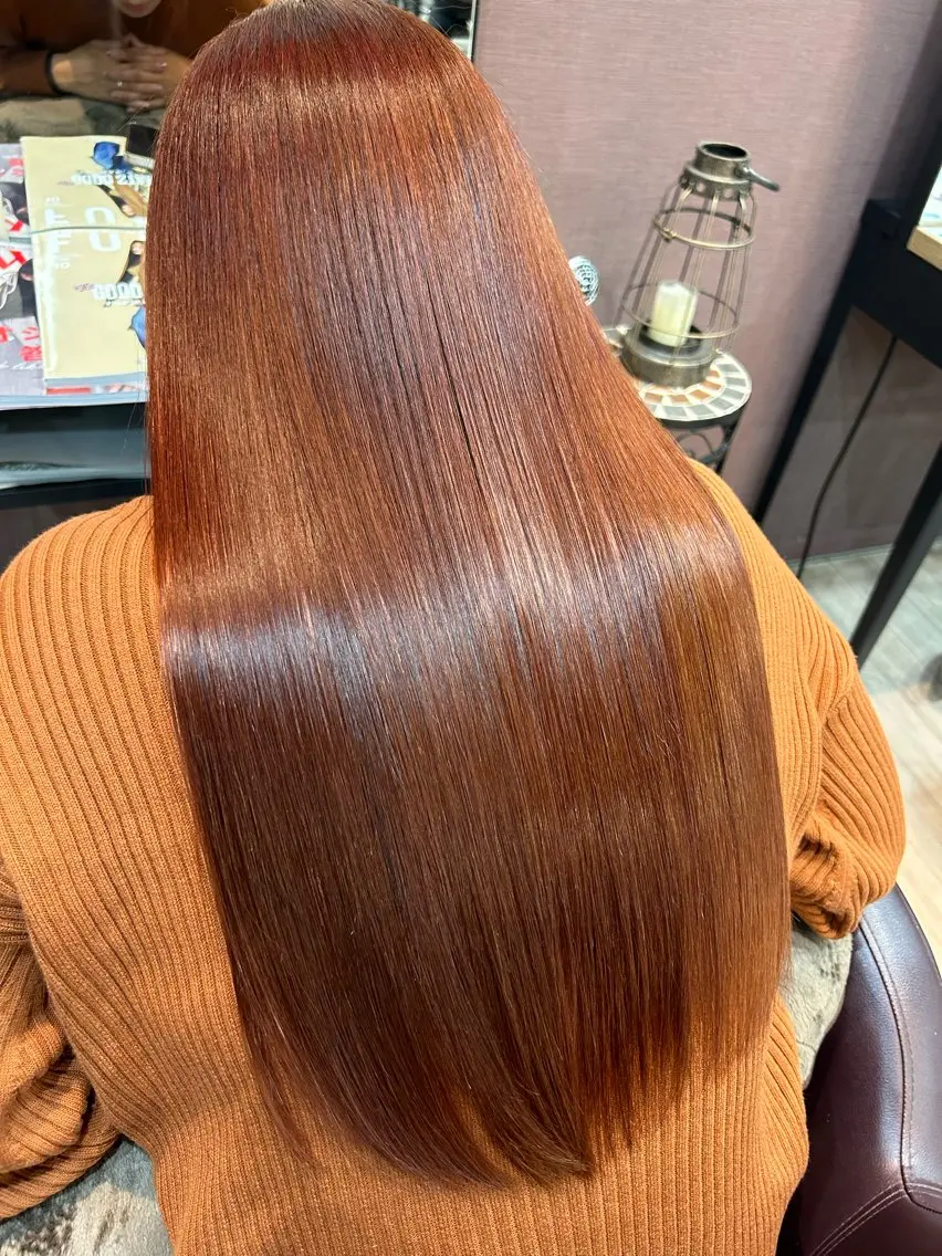 ロング ヘアカラー トリートメント 💛艶カラー髪質改善 💛MIYUのヘアスタイル
