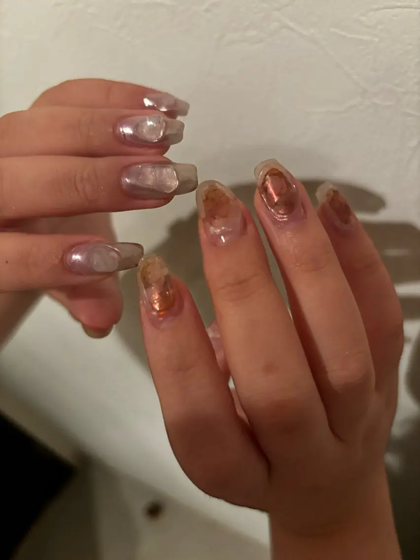 ネイル ニュアンスネイル ハンドネイル Maede Kanaのネイルデザイン