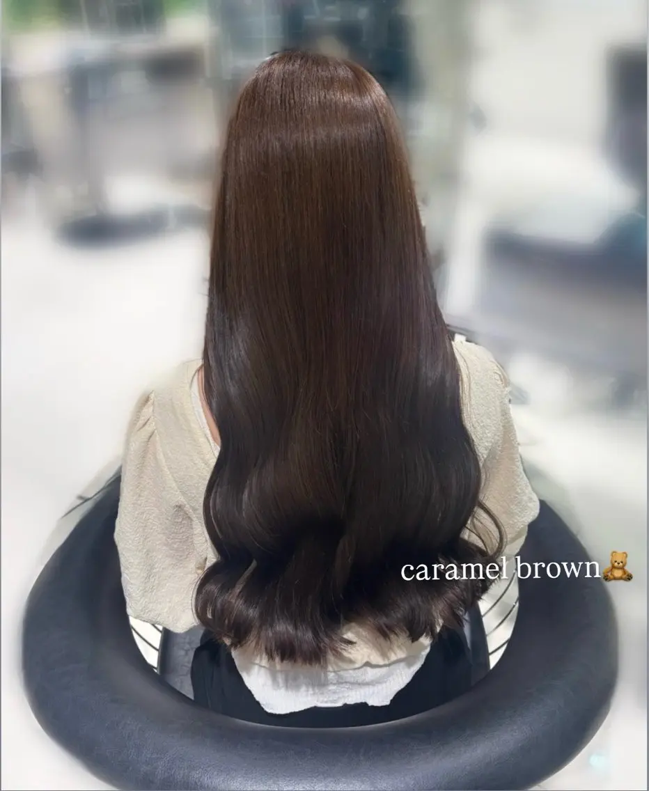 ロング カラー ヘアカラー つや髪ᰔᩚ暖色 カラーYui🩰のヘアスタイル
