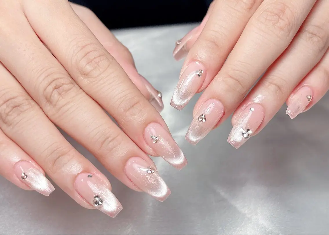 ネイル ハンドネイル Aura Nail 長さだし/パラジェルのネイルデザイン