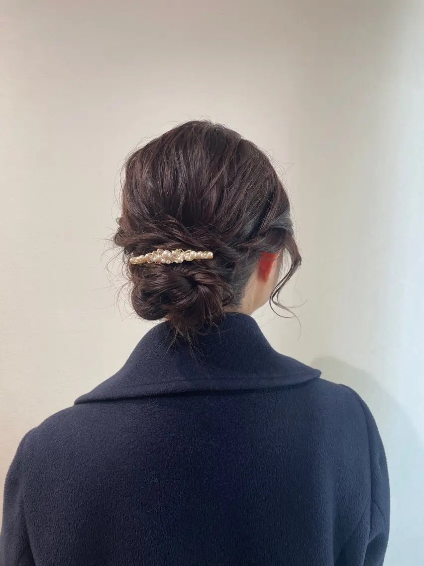 ヘアアレンジ ヘアセット cut/nail ▫️イチカ🌻のネイルデザイン