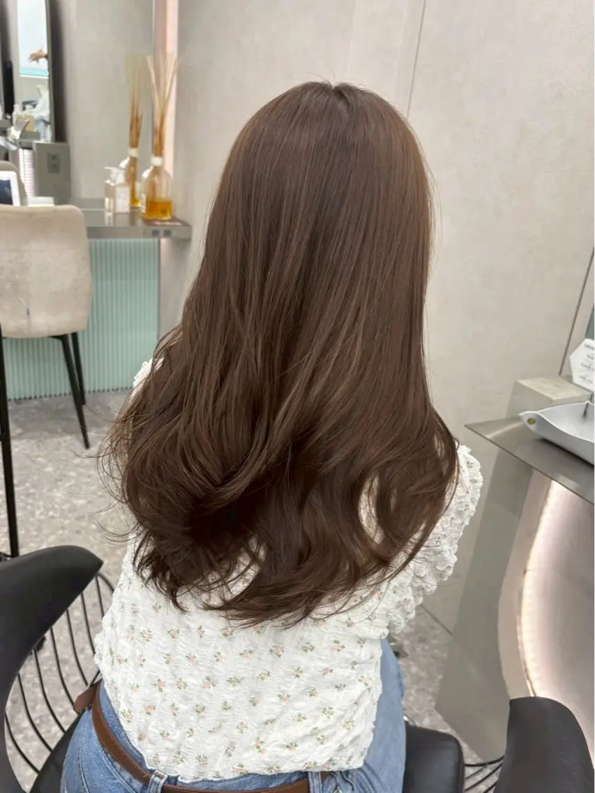 ロング 韓国風ヘア レイヤーカット カット Yuta✂︎ 韓国レイヤー🪽のヘアスタイル