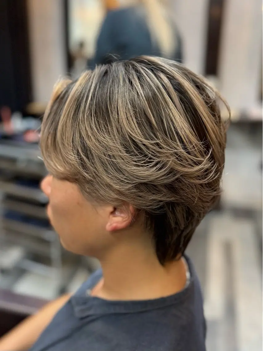 ショート カラー メンズ ヘアカラー トリートメント 井上 武輝のヘアスタイル