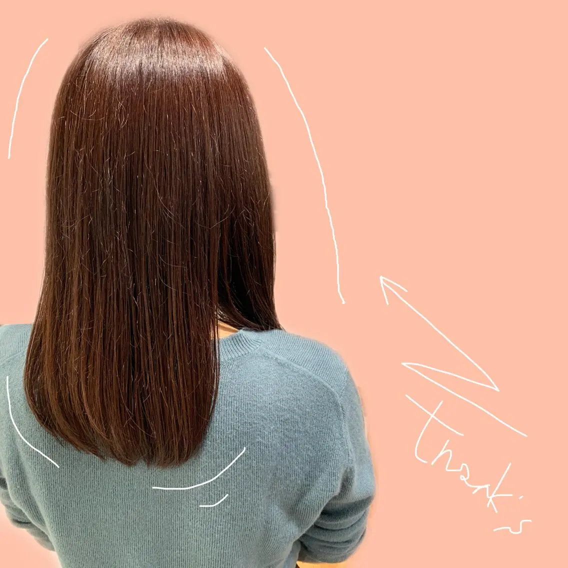セミロング カラー ピンクカラー 🫧 みゆ🫧のヘアスタイル