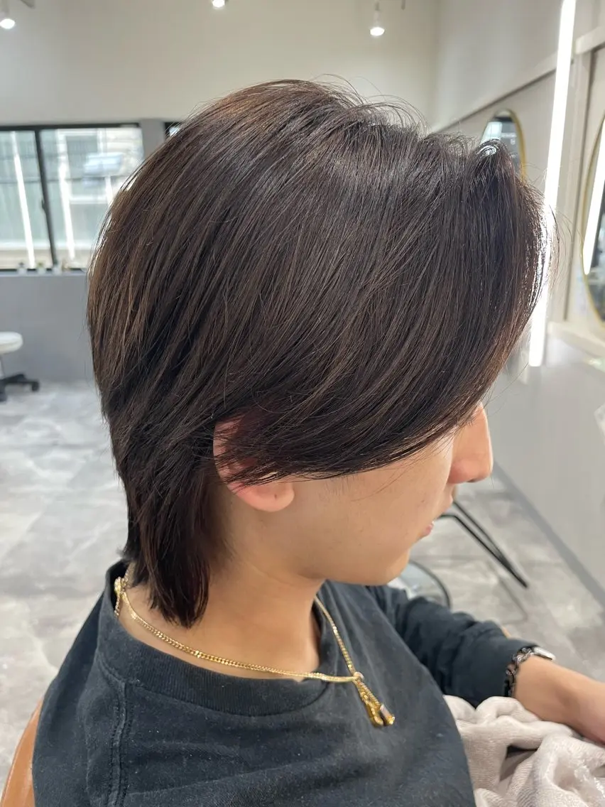 カラー メンズ メンズブリーチ ブリーチ ブラウンカラー 透明感カラー イルミナカラー ヘアカラー ヘッドスパ 吉田 凱翔のヘアスタイル
