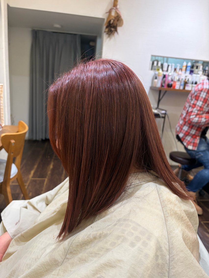 ミディアム カラー ヘアカラー トリートメント mizuki /韓国系×ガーリー系のヘアスタイル