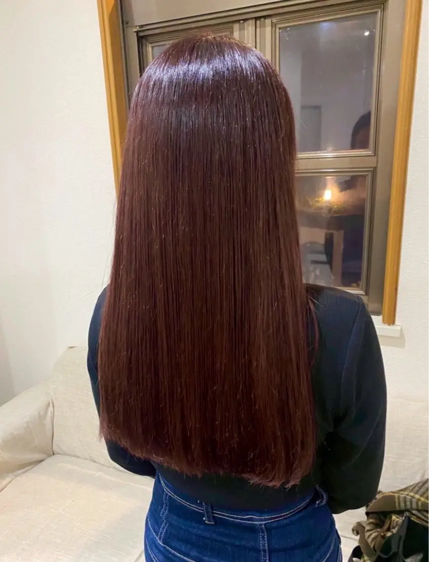 ロング カラー 山本 優音のヘアスタイル