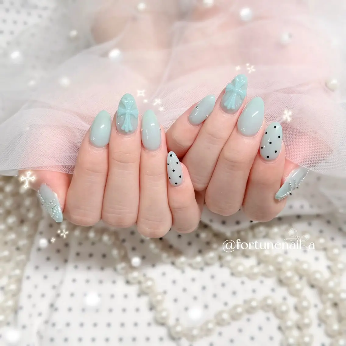 ネイル ハンドネイル ✩.*🎀 aoi🎀のネイルデザイン