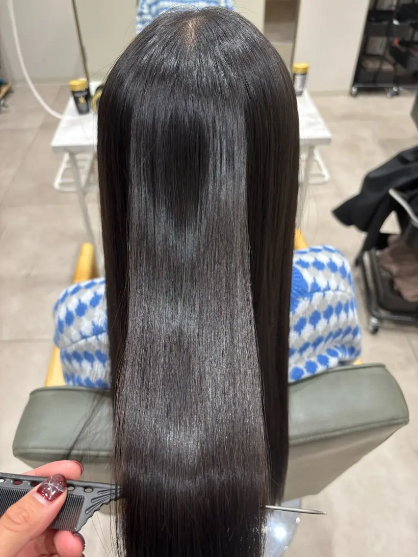 ロング 縮毛矯正 甲斐麻椰/ N°大分のヘアスタイル