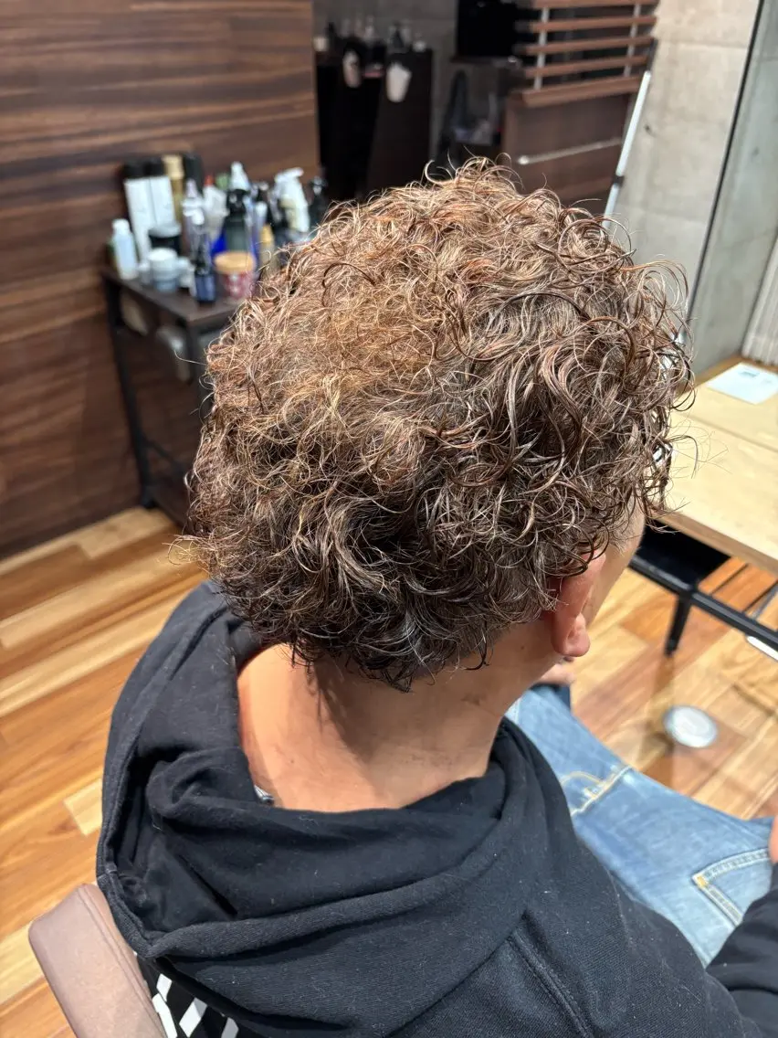 メンズ メンズパーマ 末永 龍星のヘアスタイル