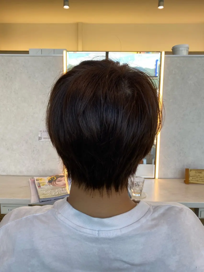 ショート カラー カット ヘアカラー トリートメント ママ美容師 Tsuchiyaのヘアスタイル
