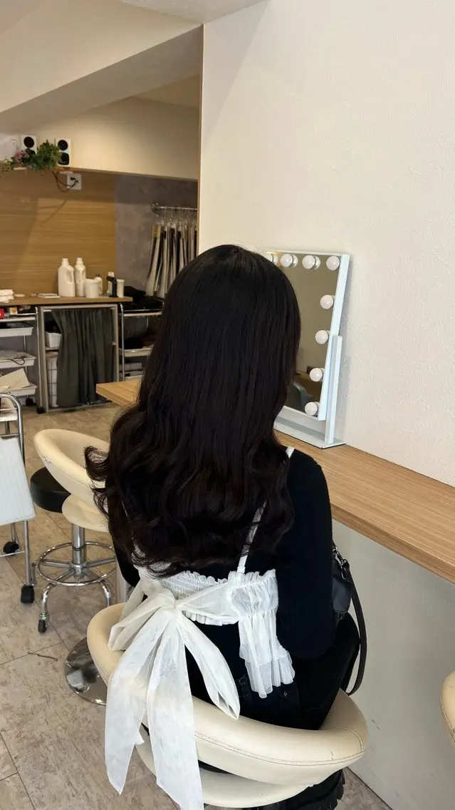 ロング エクステ 髪質改善 エクステ マテリアル 中央駅店のヘアスタイル