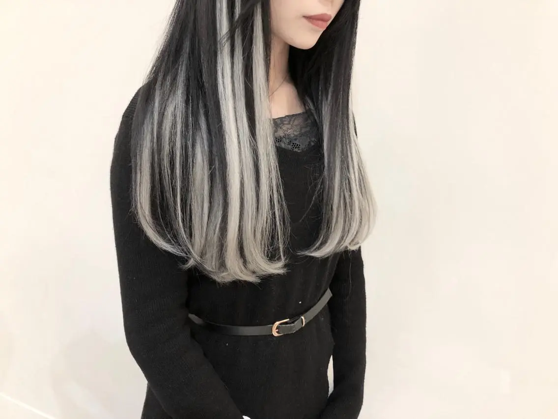 ロング カラー カット ヘアカラー エクステ シールエクステ×美髪 改善/ヨシモトカンジのヘアスタイル