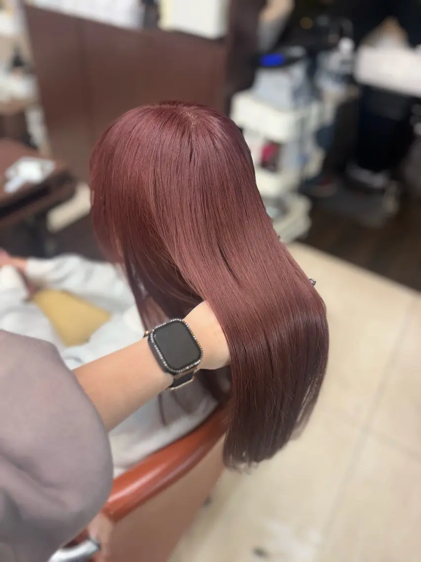 【平日限定❣】似合わせカット✂+高発色ダブルカラー+コテ巻き付🌙 詳細必読💗の写真