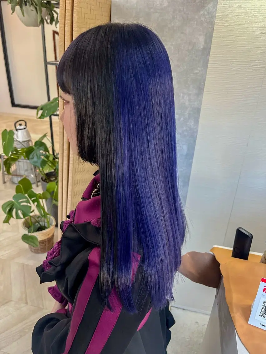 ロング カラー カット ヘアカラー トリートメント 佐藤 美聡のヘアスタイル