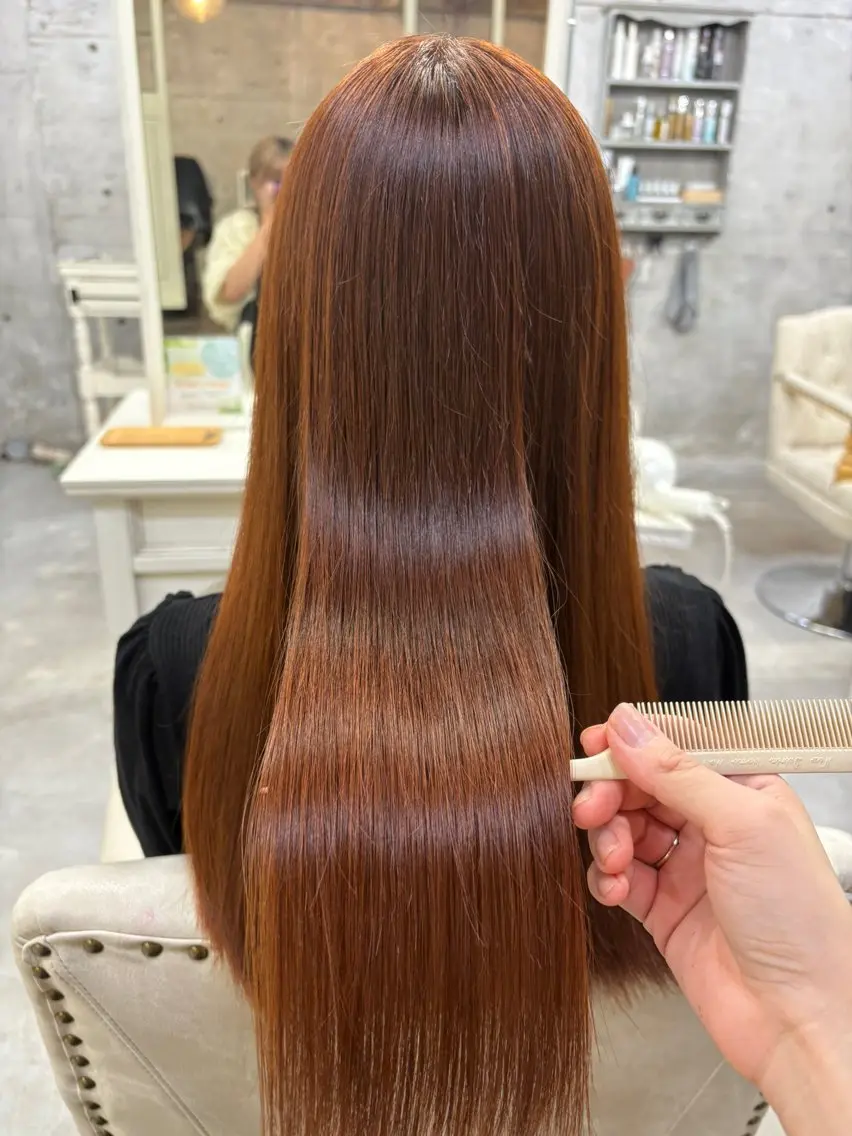 【人気no.1👑】🪄カット➕全体ケアカラー🪄(女性限定・ロング料別途)の写真