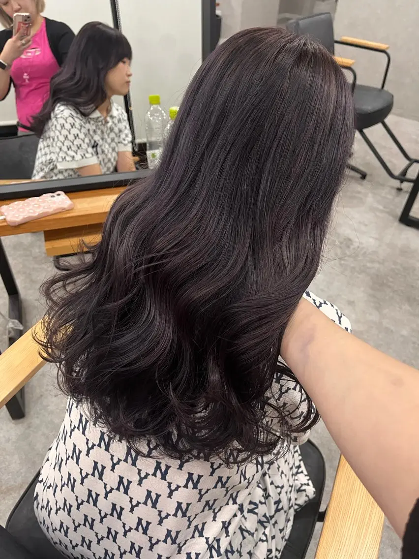 セミロング カラー ヘアアレンジ メンズ 透明感カラー 梅田トレンドレイヤー RISA🎀💕のヘアスタイル