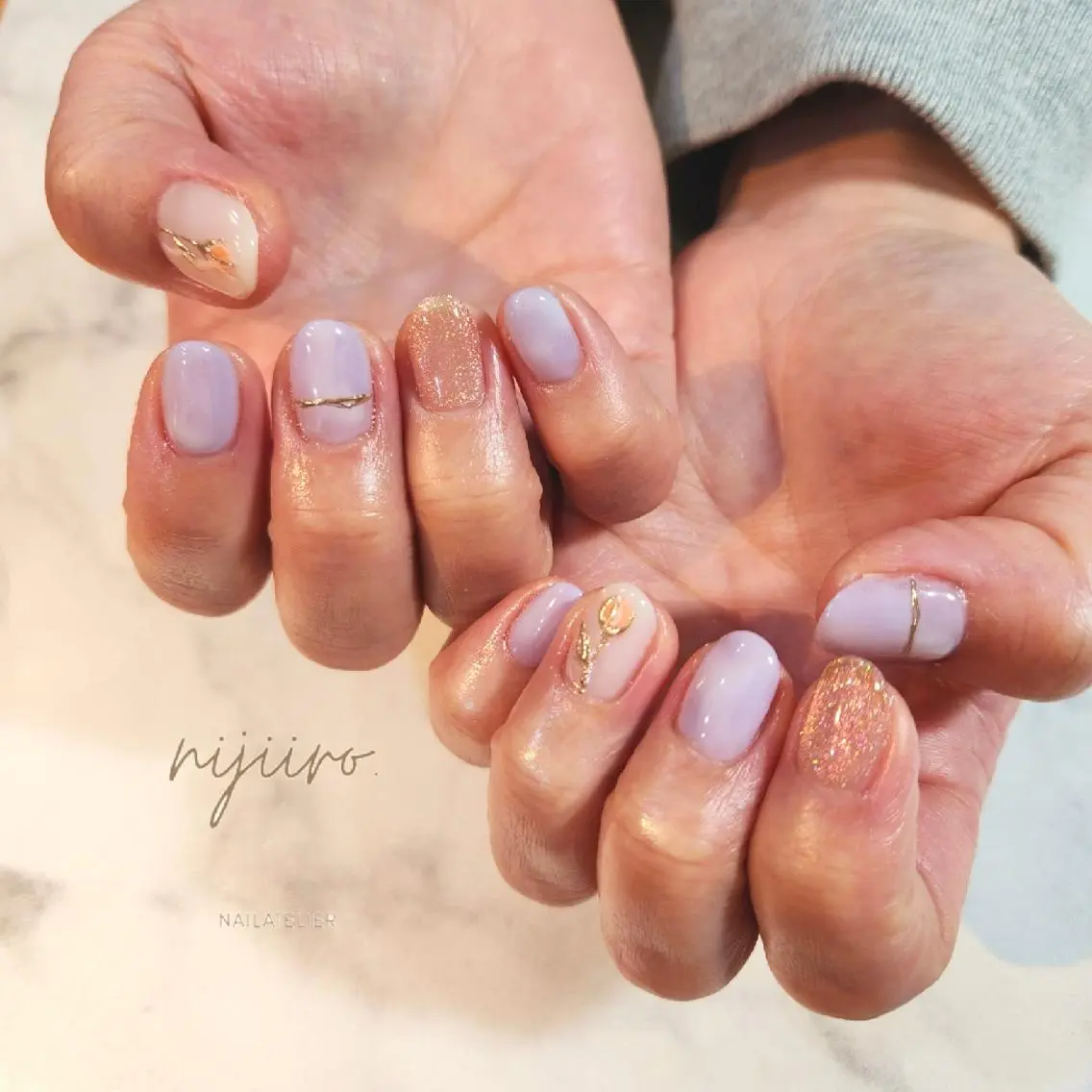 ネイル ハンドネイル nijiiro🌈 サトウのネイルデザイン