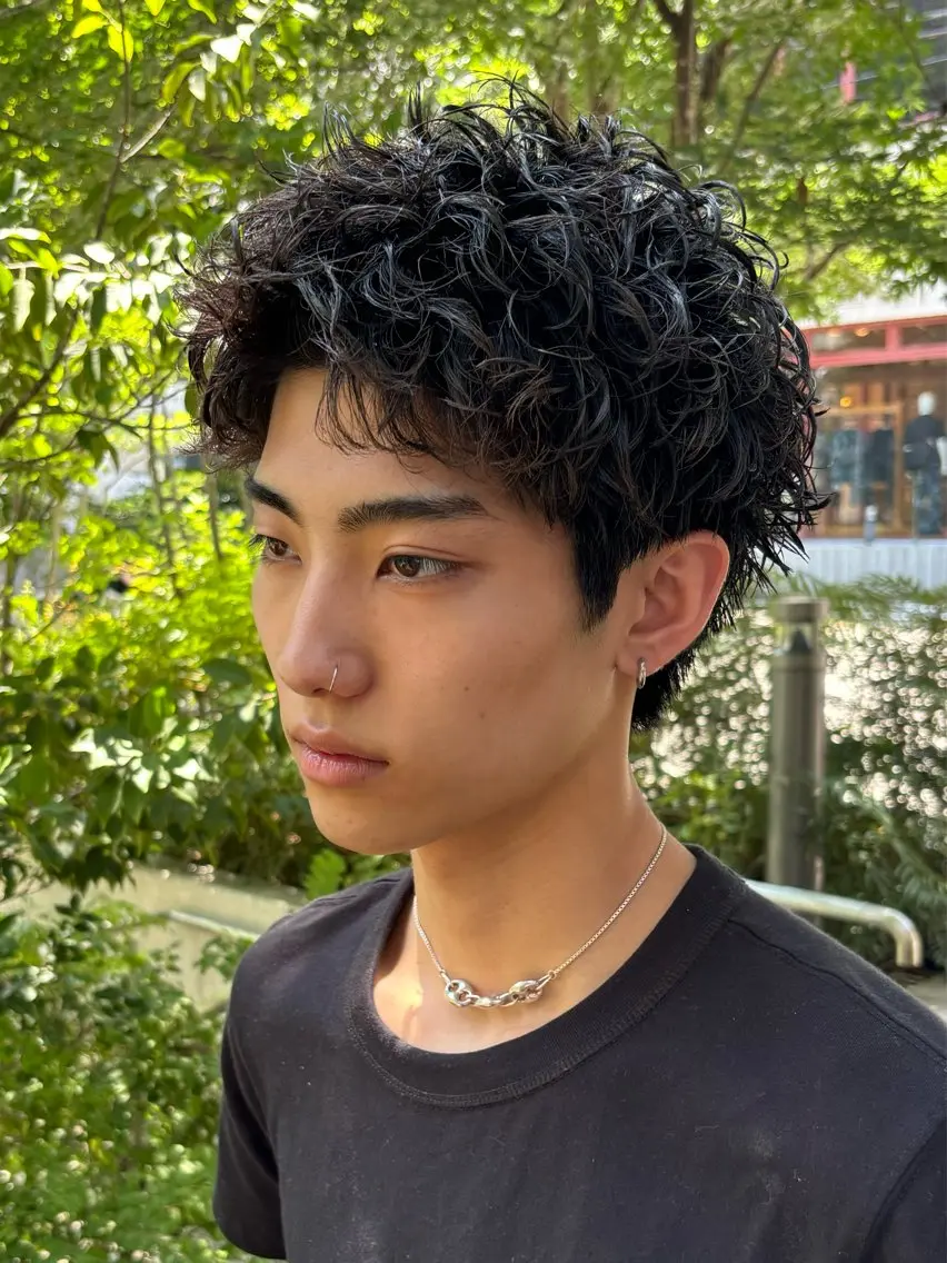 ショート パーマ ショートヘア カット パーマ クドウレイ fifth神南のヘアスタイル