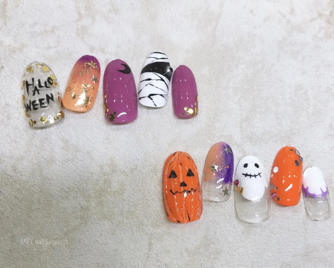 ネイル ハロウィン nail salon monailのネイルデザイン