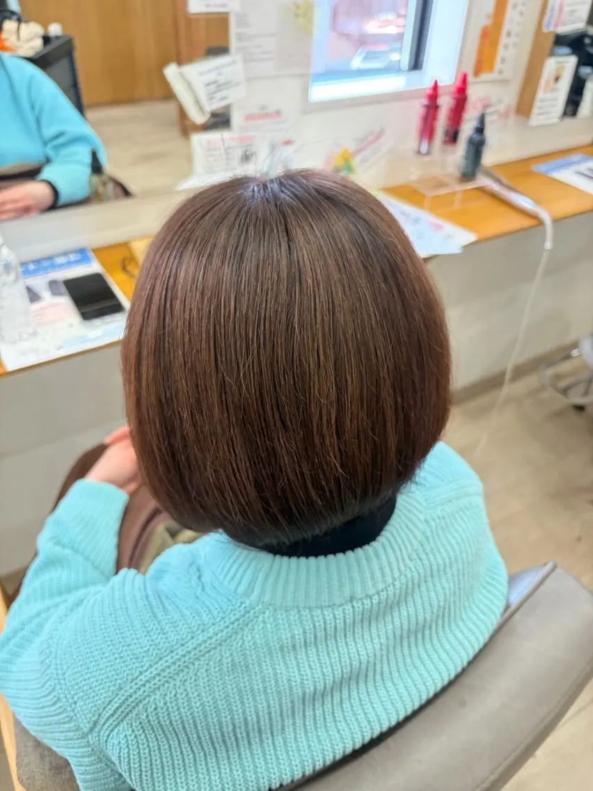 ミディアム ヘアカラー 村松 音歩のヘアスタイル